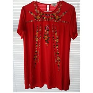 ❤FLORAL EMBROIDED DRESS❤